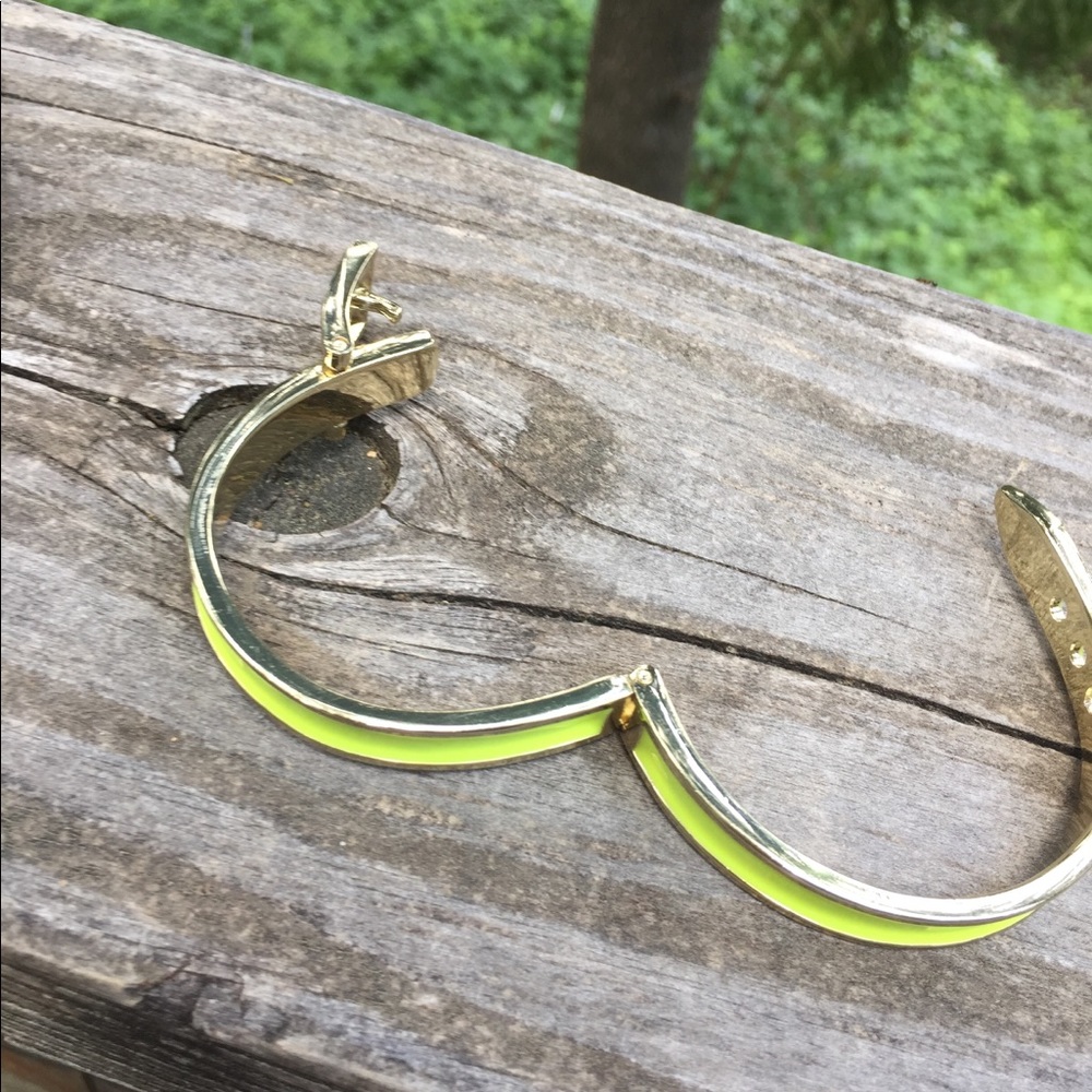 Enamel and gold metal belt buckle bangle bracelets bundle of 3 gold bracket HP25 - Picture 15 of 16